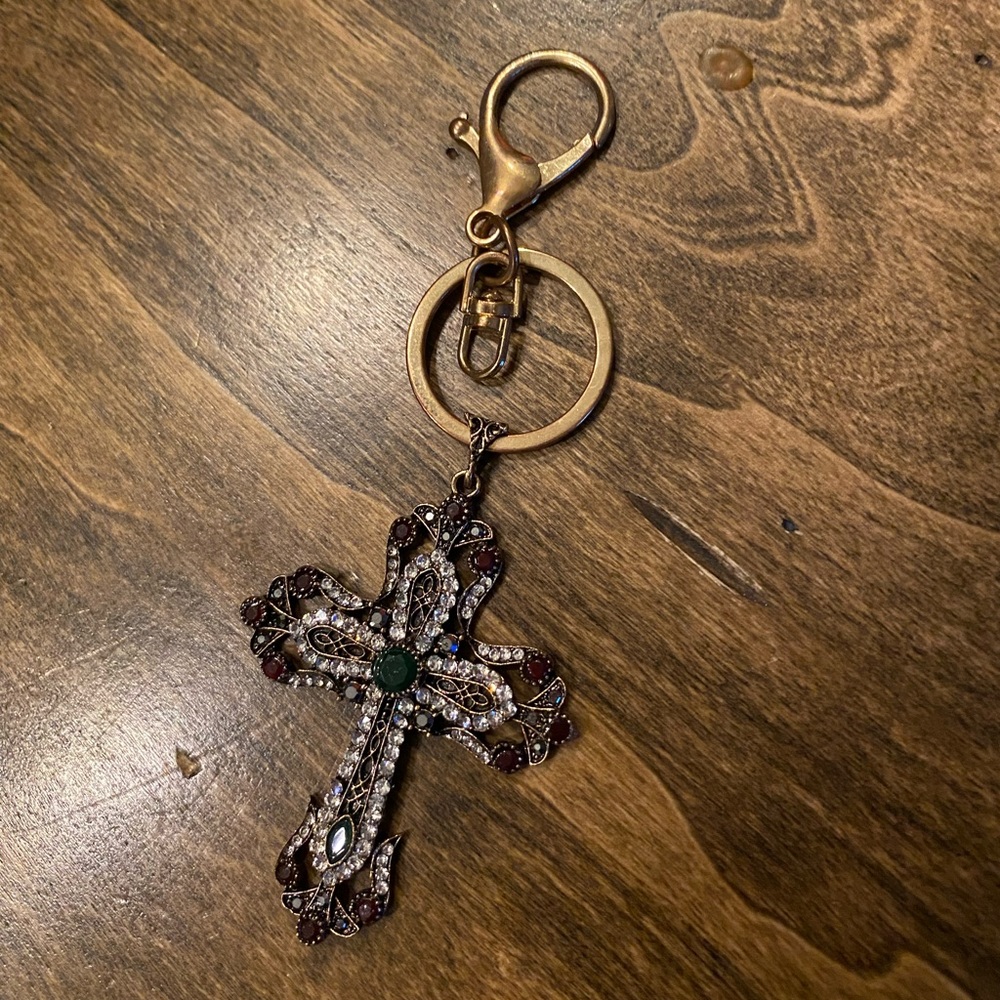 gorgeous cross keychain